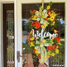 Load image into Gallery viewer, Welcome Grapevine Summer Wreath
