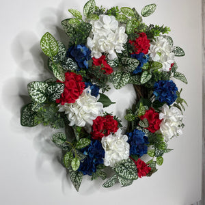 Extra Large 4th of July Wreath, Patriotic Wreath, Red White & Blue, USA Wreath
