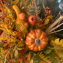 Load image into Gallery viewer, Fall Hanging Basket Front Door Decor
