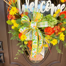 Load image into Gallery viewer, Welcome Grapevine Summer Wreath
