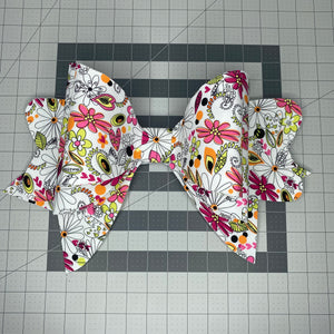 Large Fabric Bow, Big Bow for Wreath, Jumbo Bow, Bow Attachment, XL Bow, Spring Bow, Easter Basket Bow