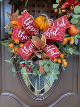 Load image into Gallery viewer, Large Fall Pumpkin Tobacco Basket  Door Decor Harvest Basket
