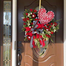Load image into Gallery viewer, Valentines Day Wreath I Love You
